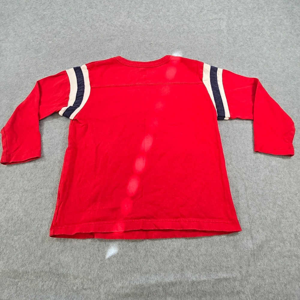 OshKosh B'gosh Boys Red Long Sleeve Graphic Athletic Varsity T-Shirt Size 3T - Picture 3 of 6